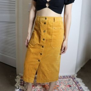 2 Paper Crane corduroy midi skirt medium